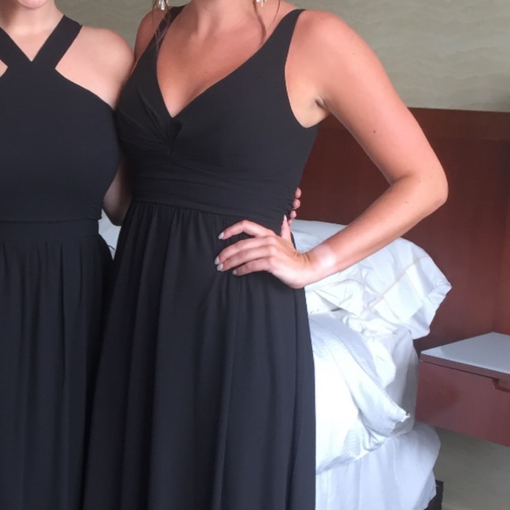 Lulu’s Black Maxi Dress - Medium (altered)